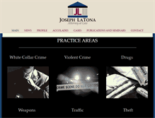 Tablet Screenshot of josephlatona.com